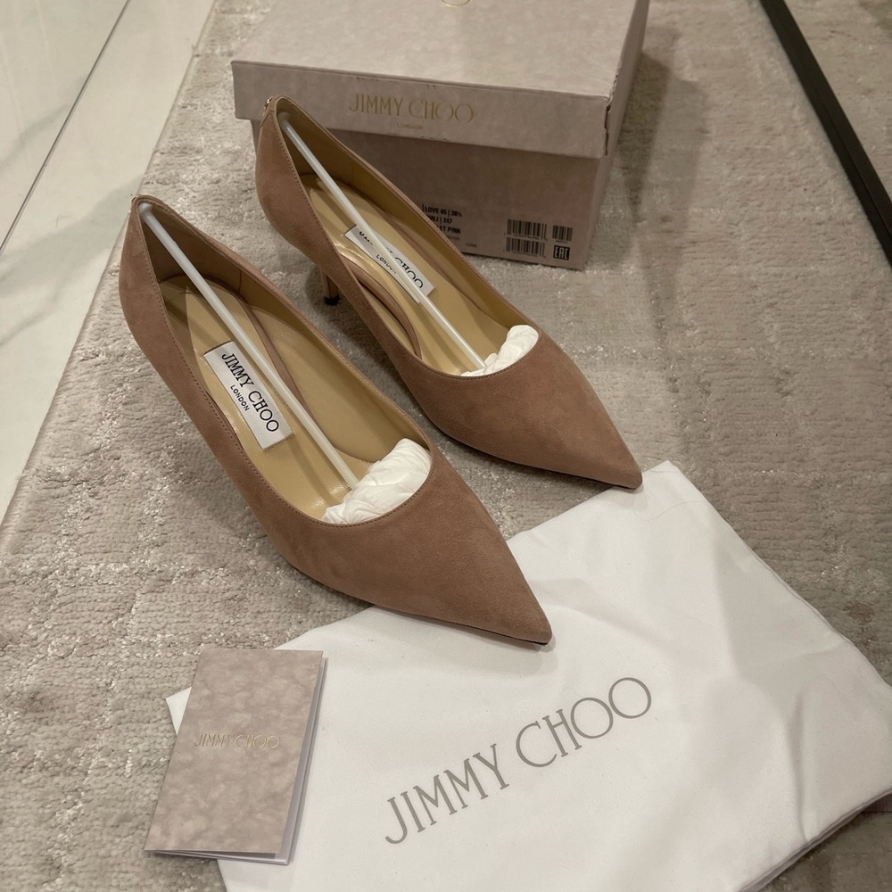 Jimmy Choo Women's Tan Pumps - Picture 3 of 5